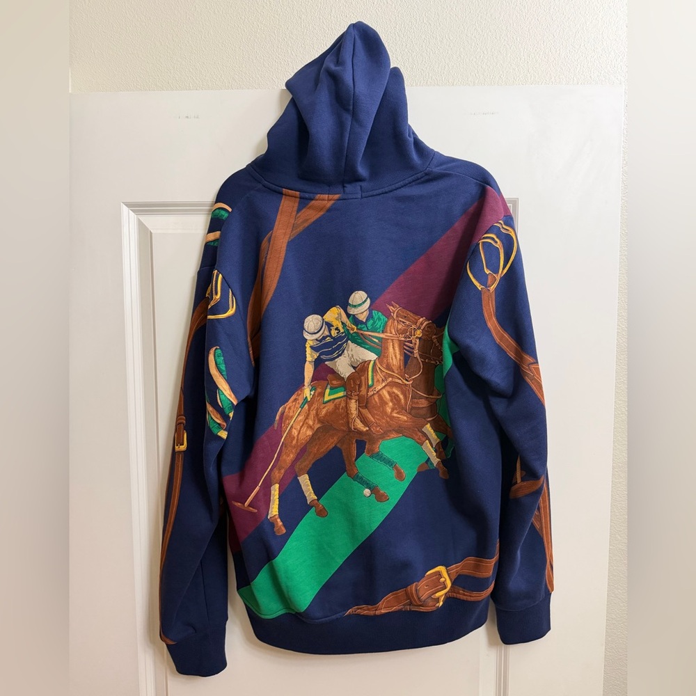 Ralph Lauren Polo - Equestrian Print Zip Hoodie - Picture 3 of 7